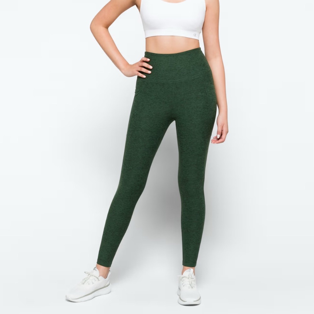Beyond Yoga Out of Pocket Green High-Waisted Leggings XS